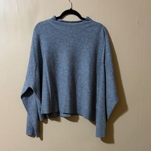 Anthropologie Charcoal Cowl Neck Sweater